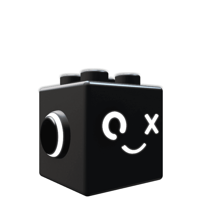 3D Cube - happy face
